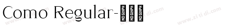 Como Regular字体转换